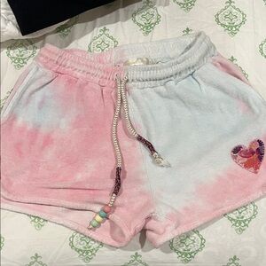 LoveShackFancy Pastel Pink and Blue Shorts